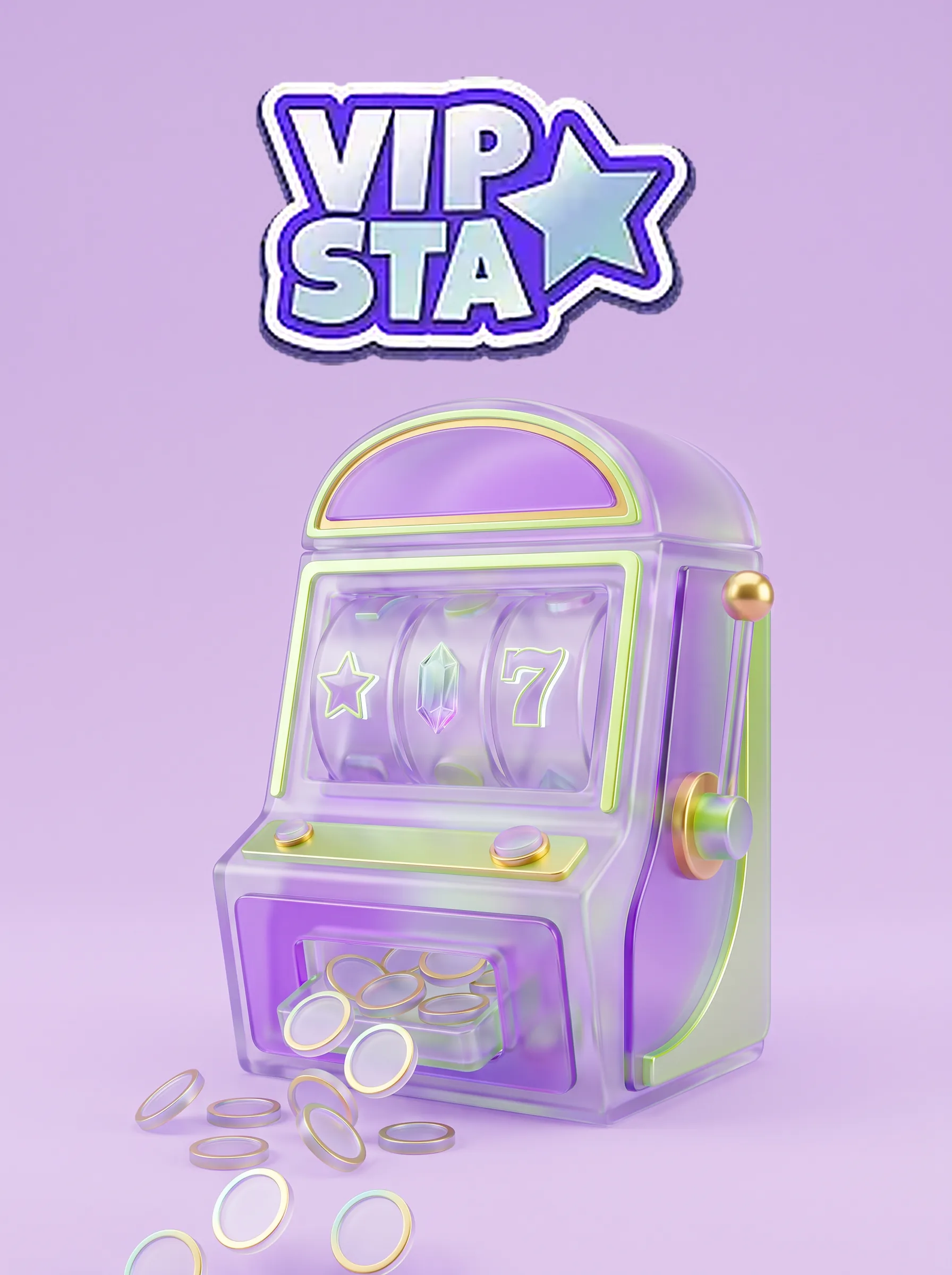 Skleněný výherní automat Vipsta
